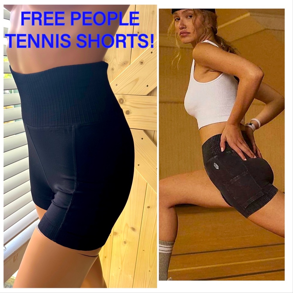 NEW Free People Movement Good Karma Tennis
Shorts XS/S $82 Black